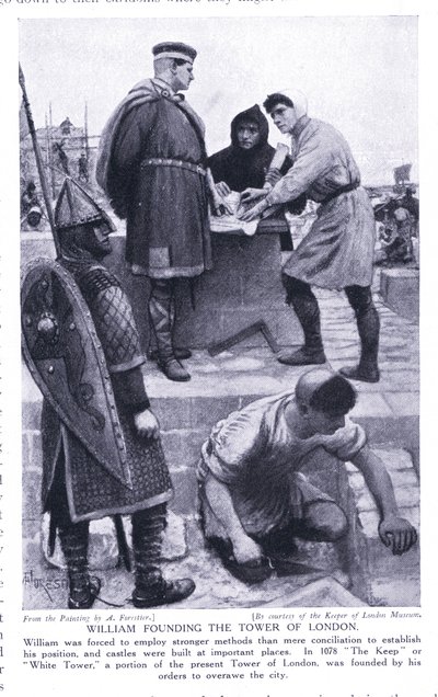 विलियम ने टॉवर ऑफ लंदन की स्थापना की, जो 1920 की थी द्वारा Amedee Forestier